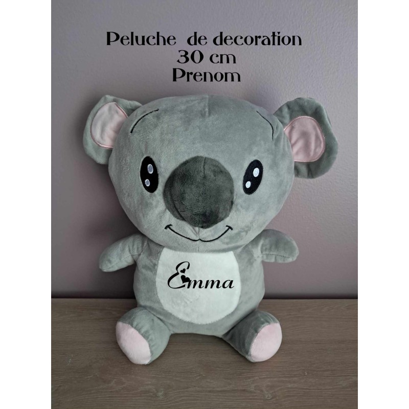 peluche personnalisée grise