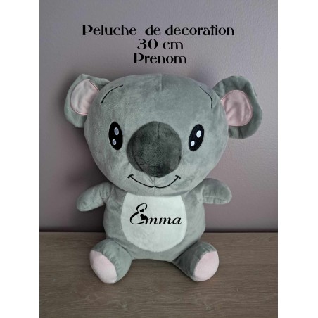 peluche personnalisée grise