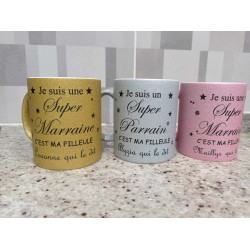 MUG  paillette avec le texte de votre choix 13€ hors envoie  Paillettes