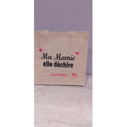 Sac personnalisé toile de jute 30X30 cm