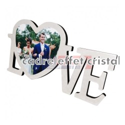 cadre love revetement  cristal