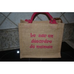 Sac personnalisé toile de jute pour tout le monde 30X30 cm