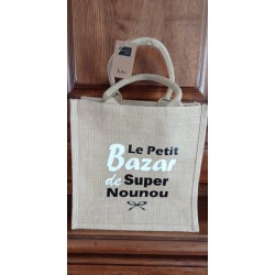 Sac personnalisé toile de jute pour tout le monde 30X30 cm