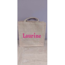 Sac personnalisé toile de jute pour tout le monde 30X30 cm