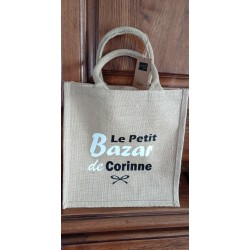 Sac personnalisé toile de jute pour tout le monde 30X30 cm