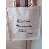 Sac personnalisé toile de jute pour tout le monde 30X30 cm