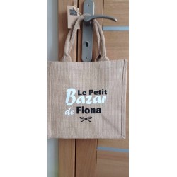 Sac personnalisé toile de jute pour tout le monde 30X30 cm