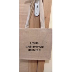 Sac personnalisé toile de jute pour tout le monde 30X30 cm