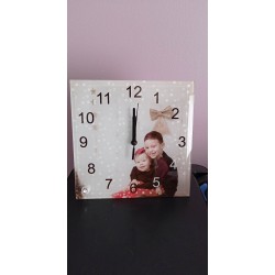 Horloge en verre miroir