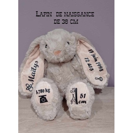 Le lapin de naissance 38 cm