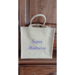 Sac personnalisé toile de jute pour tout le monde 30X30 cm