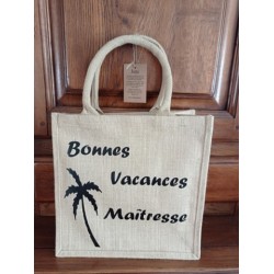 Sac personnalisé toile de jute pour tout le monde 30X30 cm