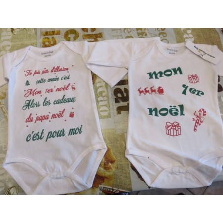 body de noel manches longues